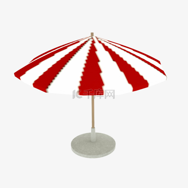 海边沙滩遮阳伞