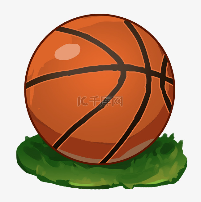 球类运动篮球插画