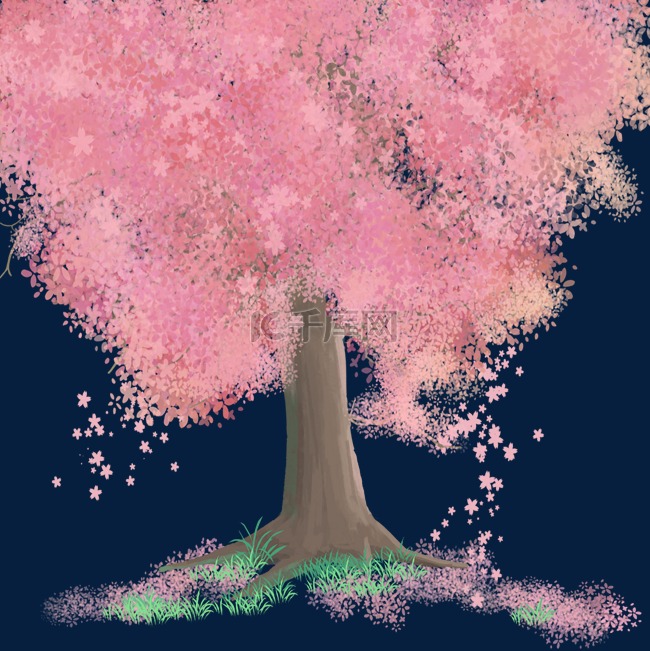 一颗漂亮的樱花树