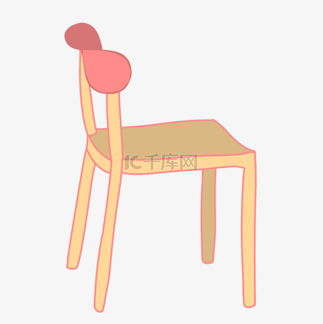 靠椅餐椅凳子插画