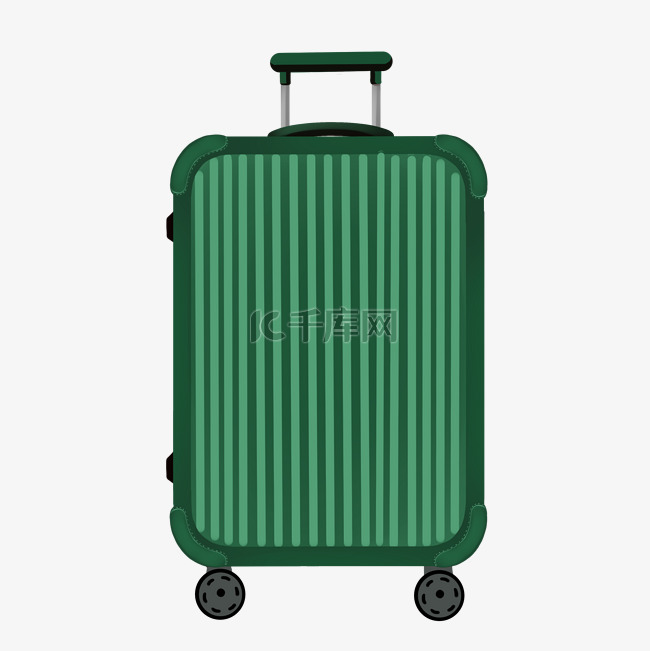 绿色行李箱