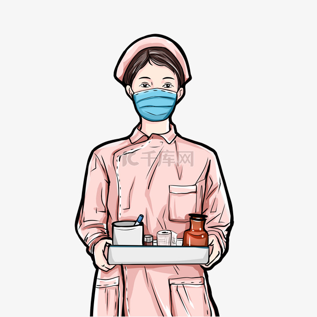 戴口罩的护士