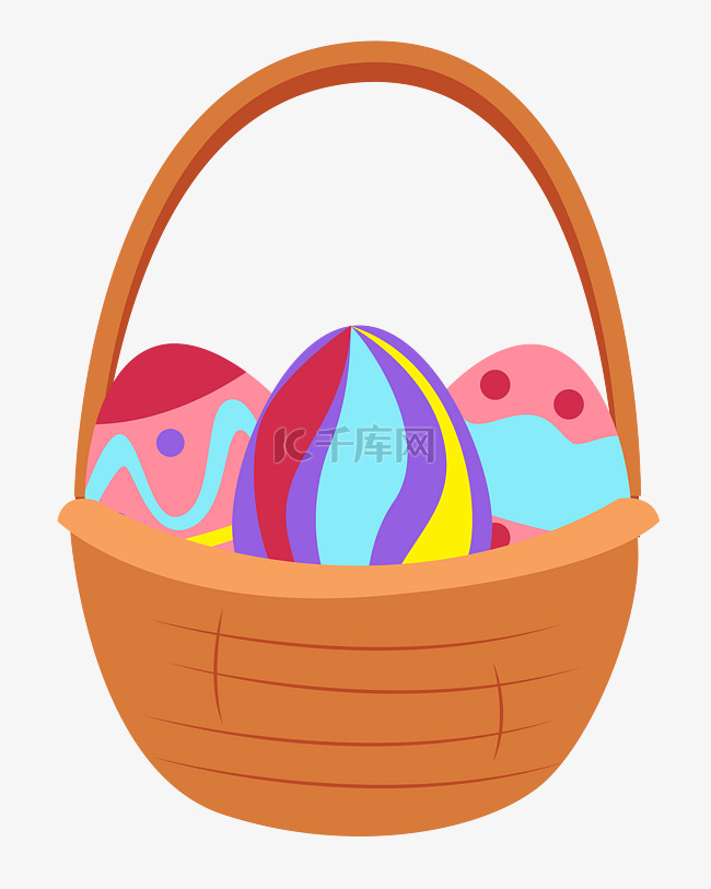 复活节篮子里的彩蛋