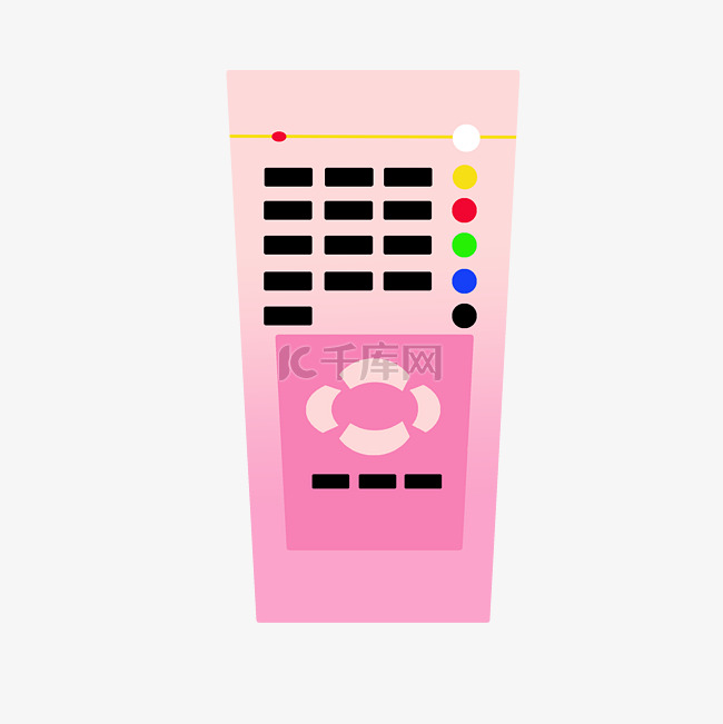 粉色遥控器装饰