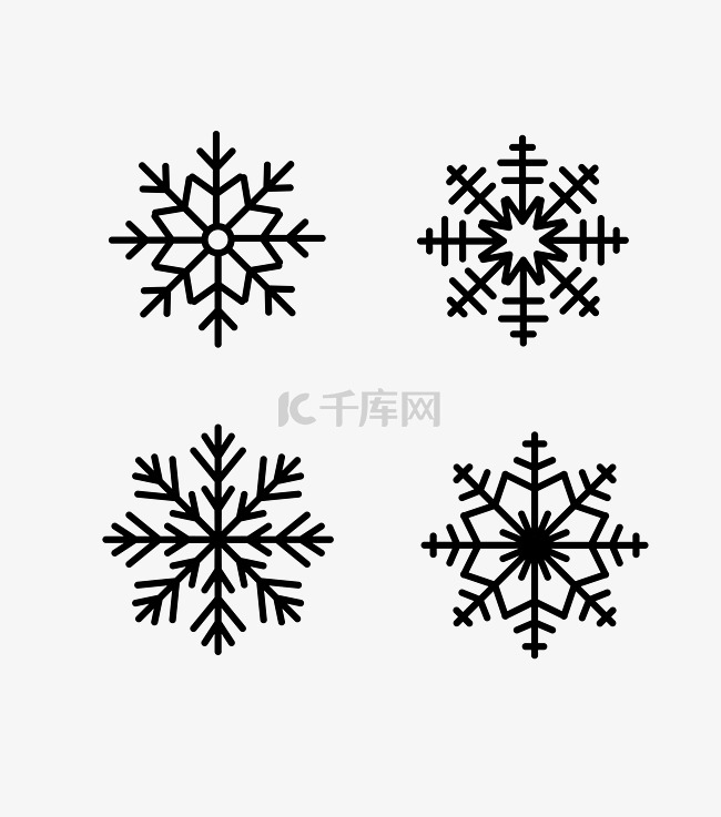 雪花自然商务图标