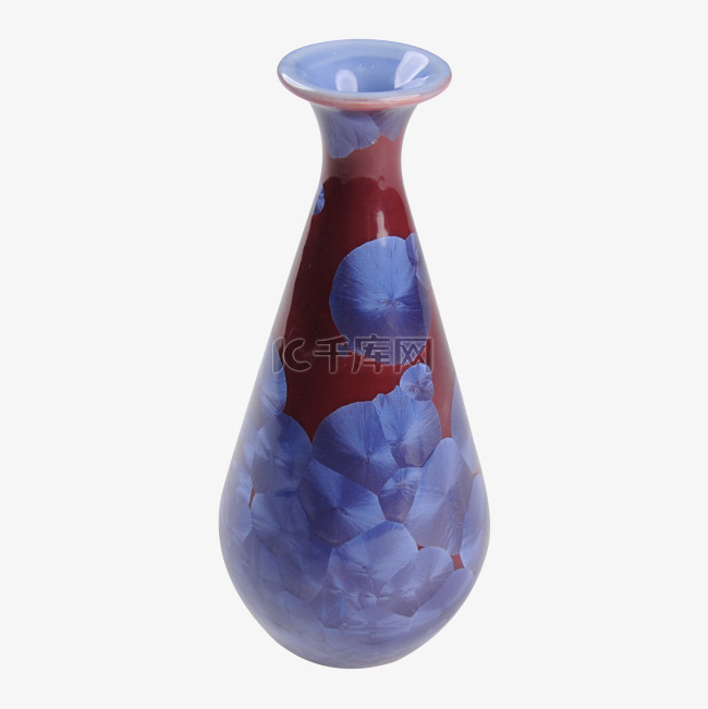 紫色锥形花瓶