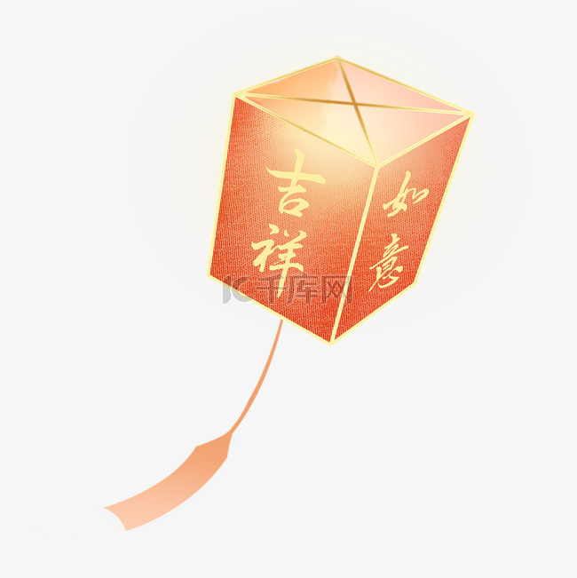 中元节祈福孔明灯装饰