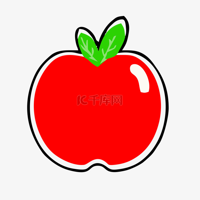 红色苹果MEB风格图标