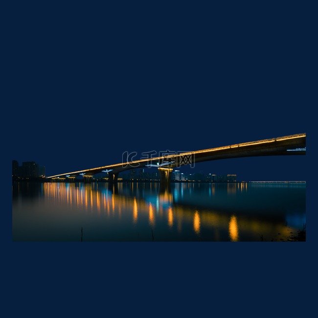 长沙湘府路大桥夜景