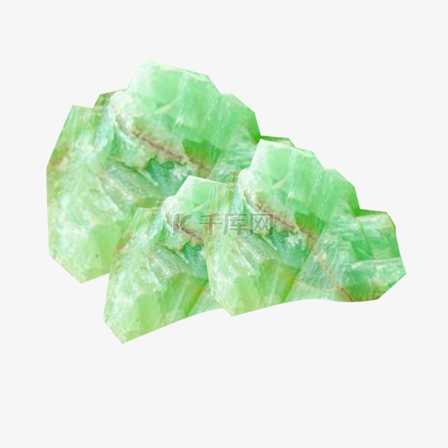 绿色水晶矿石