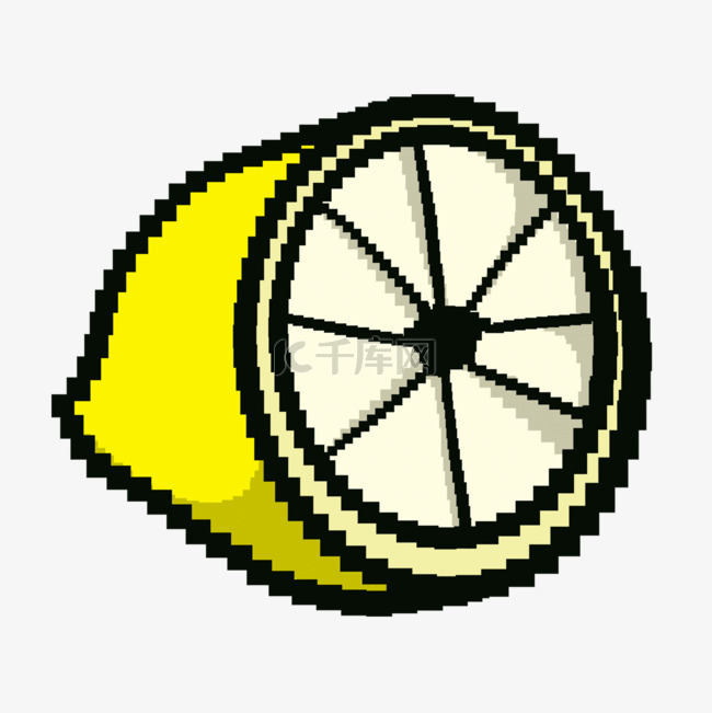 像素游戏水果黄色柠檬