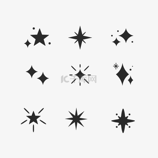 五角星星星形状套图