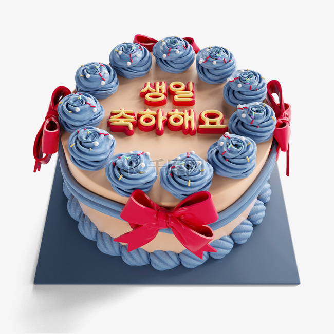 蛋糕蝴蝶结生日
