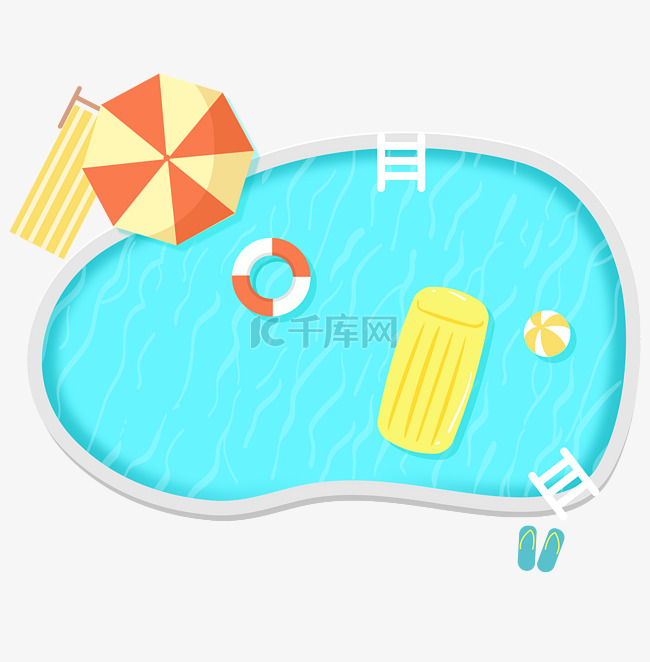 夏天游泳泳池