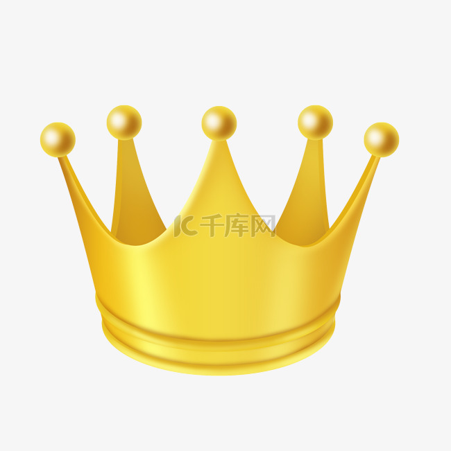 金色立体皇冠王冠