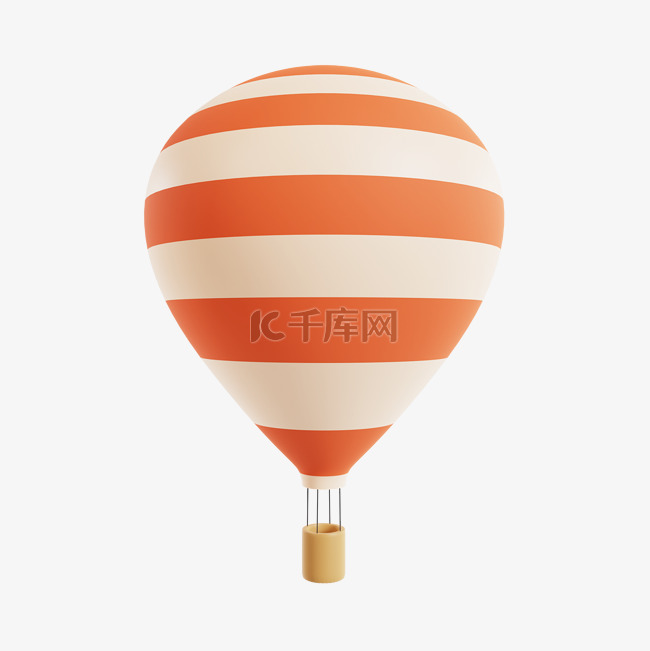 3DC4D立体彩色热气球