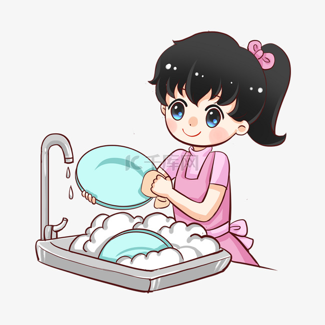 擦扫卫生做家务洗餐具
