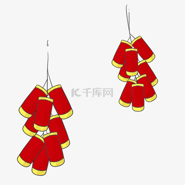 越南春节的红色鞭炮