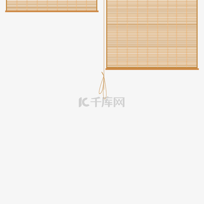 新中式竹帘子中国风典雅窗帘古风