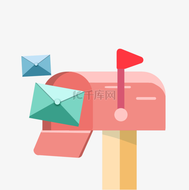 邮箱邮件概念电子信箱图标多彩