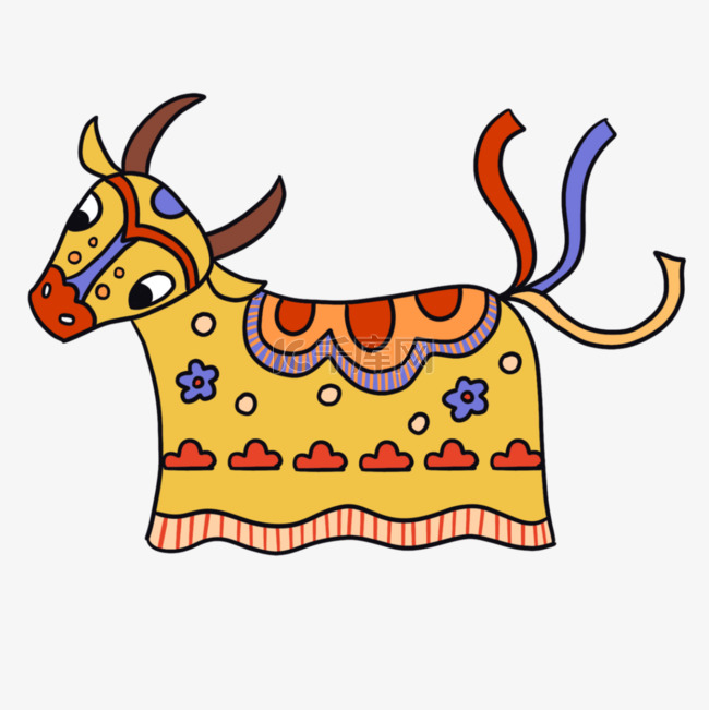 巴西民俗节卡通公牛