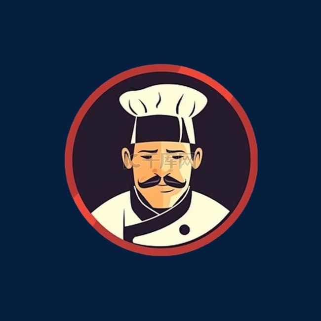 中餐厨师logo形象