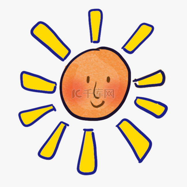 太阳早晨金色橙色插图图片