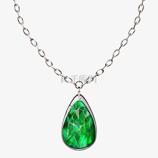 贵重宝石绿宝石项链