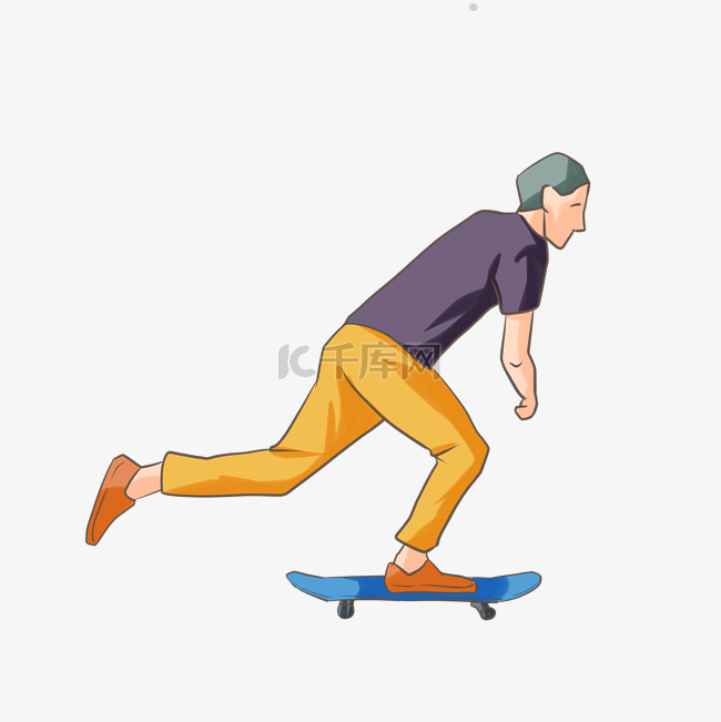 滑板极限运动男孩