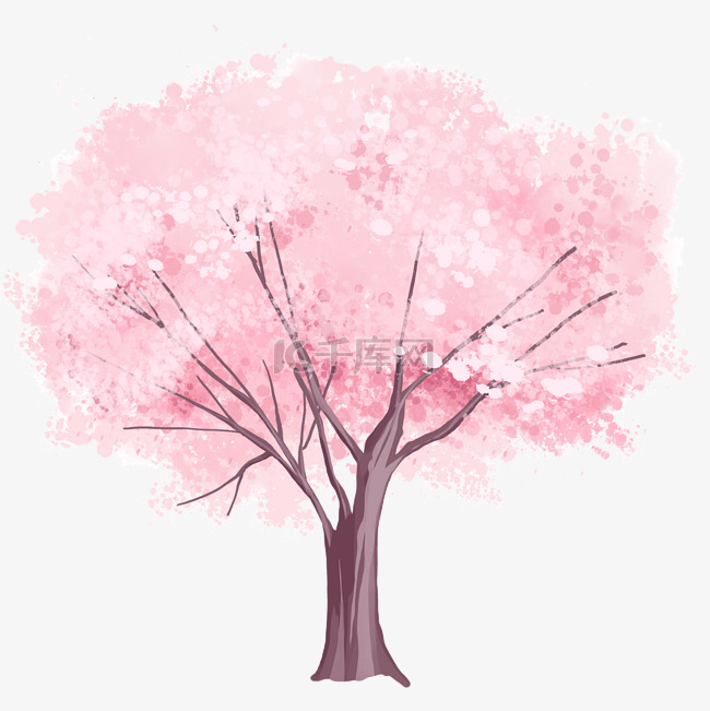 春天桃花桃花树