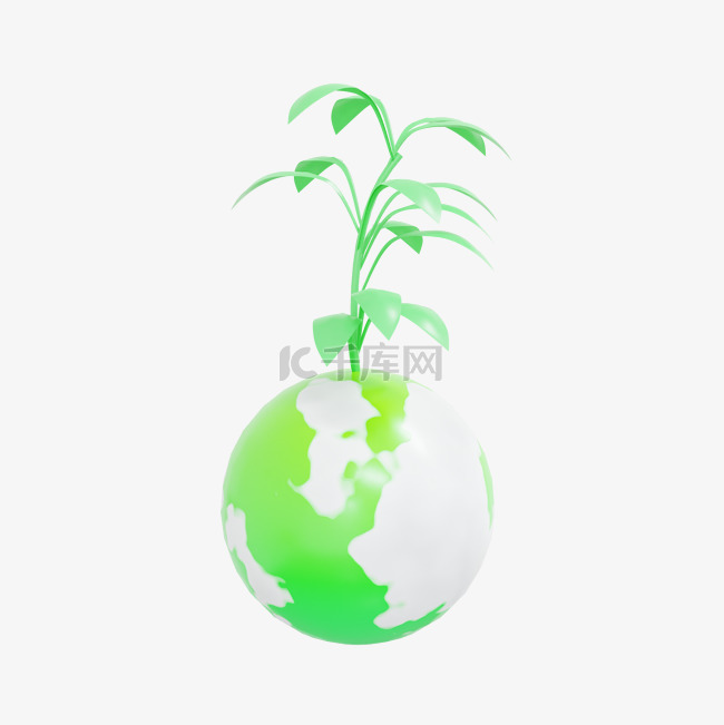 3DC4D立体绿色环保保护地球