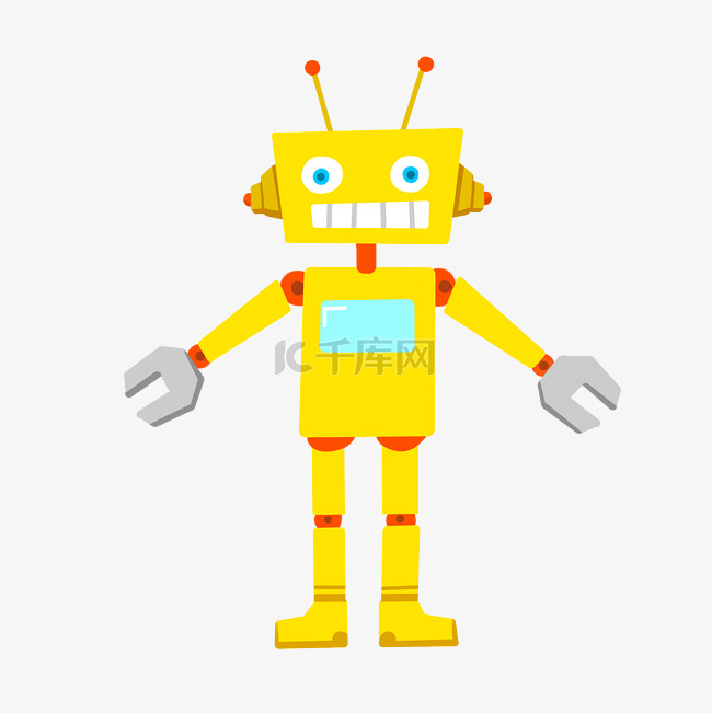 黄色智能机器人