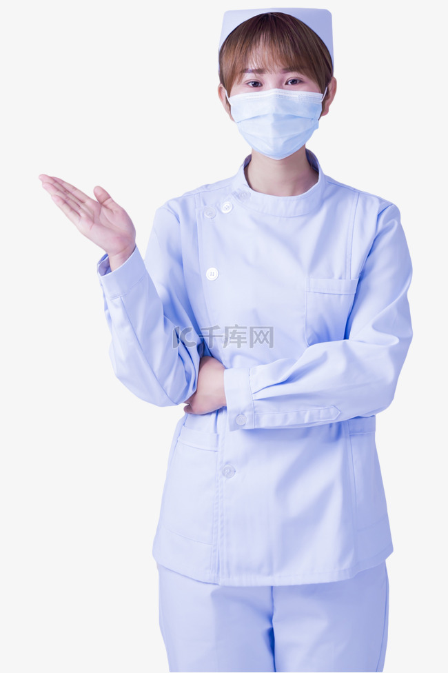 健康医护医疗人像护士手势