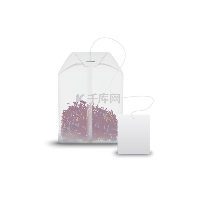 水果或花卉冲泡茶包独立模型长方