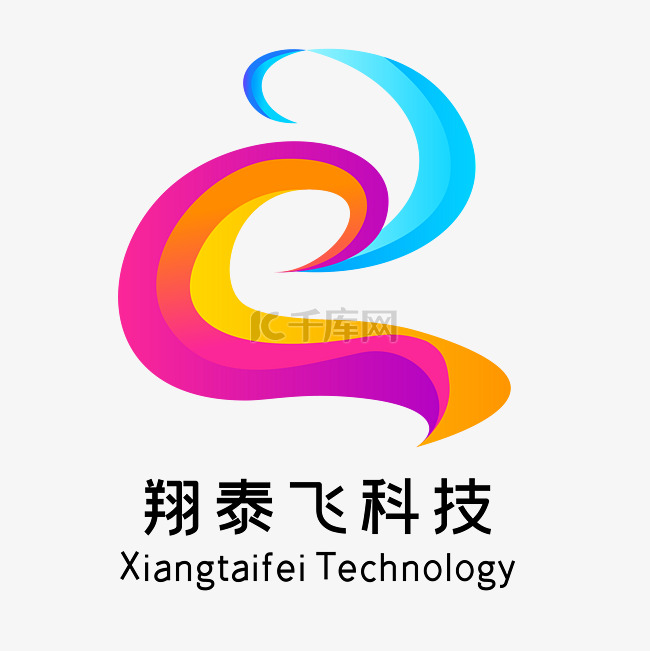 彩色线条科技LOGO