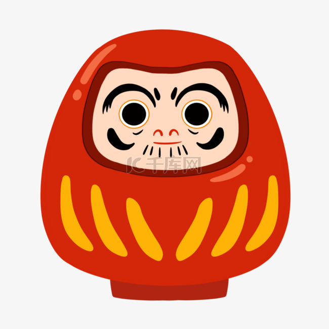 日本达摩玩具日式吉祥物