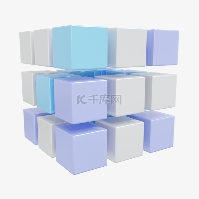 3DC4D立体魔方方块