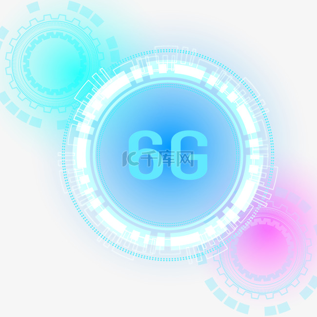 6g光效高科技蓝光通信网络互联网