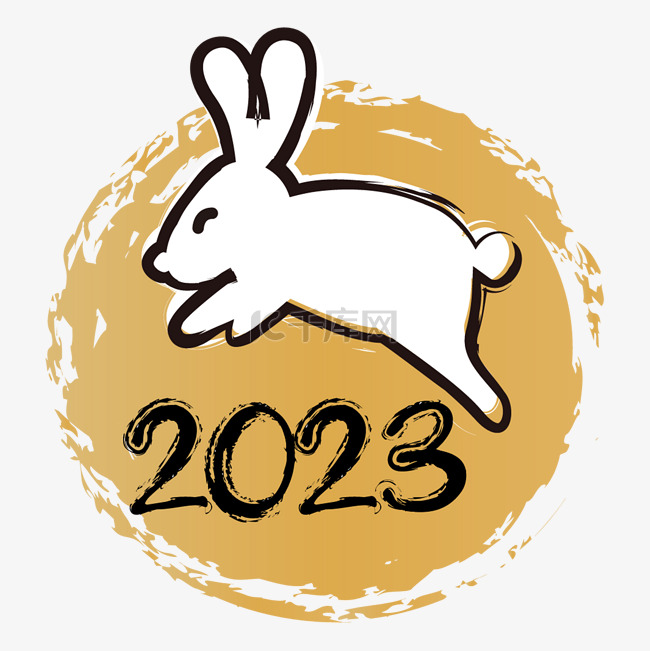 2023兔年兔子logo