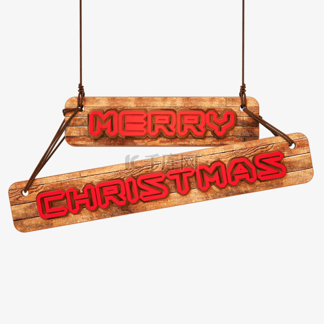 圣诞节木板标题
