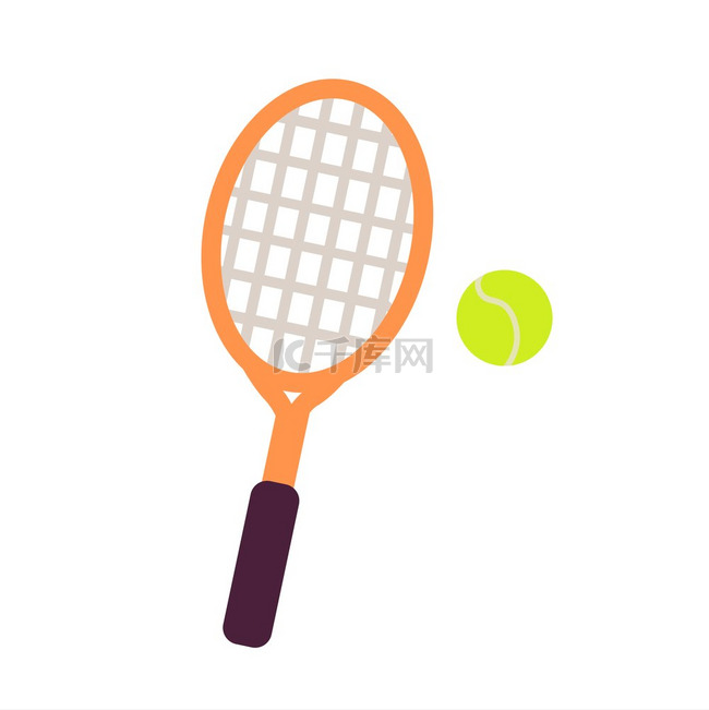 木质球拍网布和网球绿球特写图案