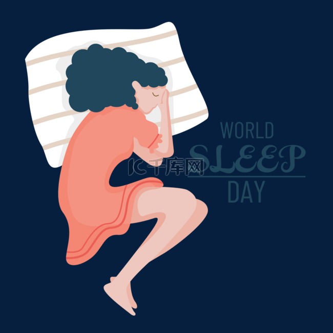 少女睡觉世界睡眠日