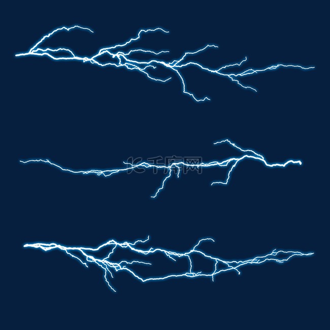 电流电光线条闪电