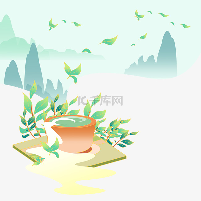 国潮茶茶花茶文化