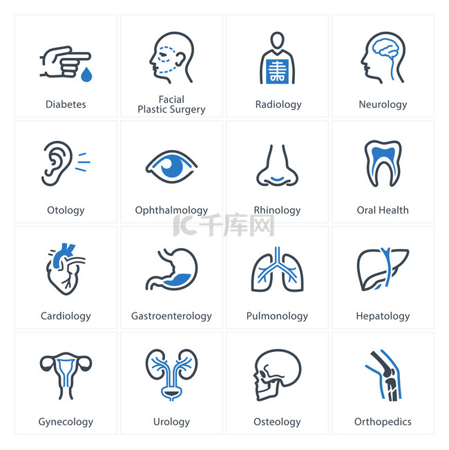 医疗及保健服务图标集 1-专业