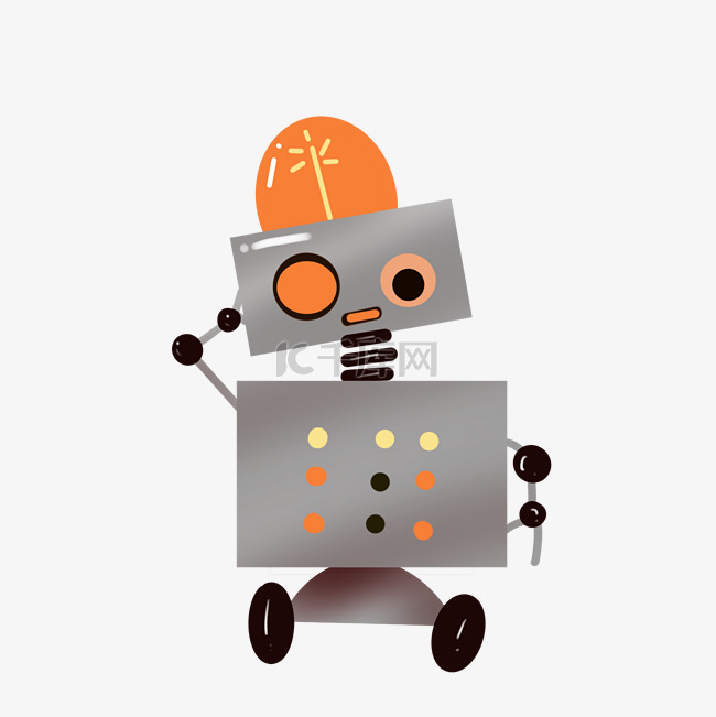 灰色智能机器人