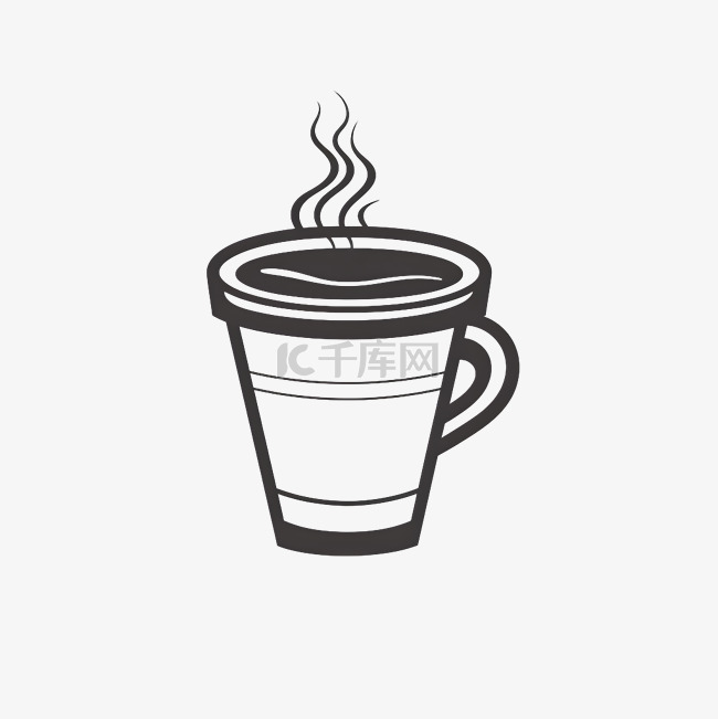 扁平风简单咖啡杯logo