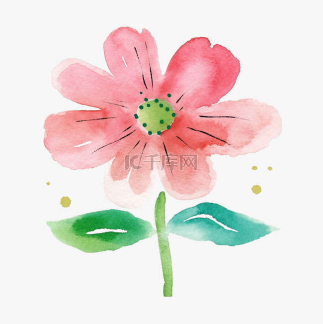 儿童绘画蜡笔花朵(3)