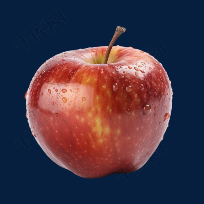卡通手绘苹果水果
