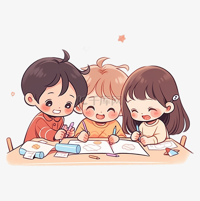 幼儿园小学卡通学习插画